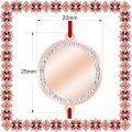 Martisor Bratara Inox Banut Rose Gold Pietre Personalizat Logo