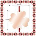 Martisor Bratara Inox Trifoi Rose Gold Personalizat Logo