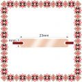 Martisor Personalizat Bratara Inox Placuta Dreptunghiulara Rose Gold Mesaj