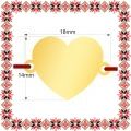 Martisor Personalizat Bratara Inox Inima Aurie Mesaj