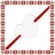 Martisor Bratara Argint 925 Placat Rodiu Alb Inimioara