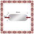 Martisor Personalizat Bratara Inox Placuta Argintie Nume Urare
