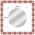 Martisor Personalizat Brosa Inox Banut Nume Trifoi Argintiu