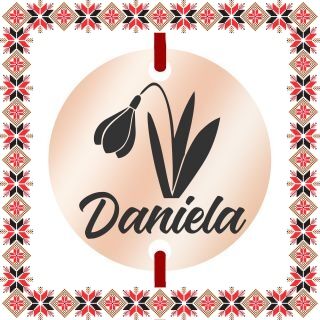 Martisor Bratara Inox Banut Rose Gold Nume Daniela