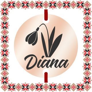 Martisor Bratara Inox Banut Rose Gold Nume Diana