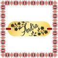 Martisor Bratara Inox Placuta Aurie Nume Andra