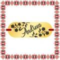 Martisor Bratara Inox Placuta Aurie Nume Andreea