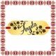 Martisor Bratara Inox Placuta Aurie Nume Angela