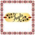 Martisor Bratara Inox Placuta Aurie Nume Angela