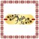 Martisor Bratara Inox Placuta Aurie Nume Ania