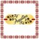 Martisor Bratara Inox Placuta Aurie Nume Augustina