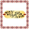 Martisor Bratara Inox Placuta Aurie Nume Beatrice