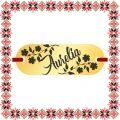 Martisor Bratara Inox Placuta Aurie Nume Aurelia