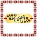 Martisor Bratara Inox Placuta Aurie Nume Carina