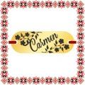 Martisor Bratara Inox Placuta Aurie Nume Carmen