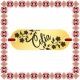 Martisor Bratara Inox Placuta Aurie Nume Celia