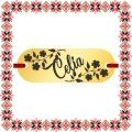 Martisor Bratara Inox Placuta Aurie Nume Celia
