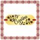 Martisor Bratara Inox Placuta Aurie Nume Cezarina