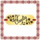 Martisor Bratara Inox Placuta Aurie Nume Claudia