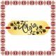 Martisor Bratara Inox Placuta Aurie Nume Clara