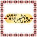 Martisor Bratara Inox Placuta Aurie Nume Cornelia