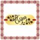 Martisor Bratara Inox Placuta Aurie Nume Corina