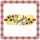 Martisor Bratara Inox Placuta Aurie Nume Daniela