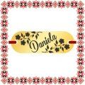 Martisor Bratara Inox Placuta Aurie Nume Daniela