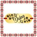 Martisor Bratara Inox Placuta Aurie Nume Doina