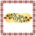 Martisor Bratara Inox Placuta Aurie Nume Delia