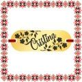 Martisor Bratara Inox Placuta Aurie Nume Cristina