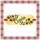 Martisor Bratara Inox Placuta Aurie Nume Cezara