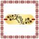 Martisor Bratara Inox Placuta Aurie Nume Eli