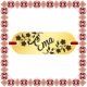 Martisor Bratara Inox Placuta Aurie Nume Ema