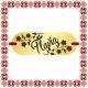 Martisor Bratara Inox Placuta Aurie Nume Flavia