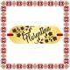 Martisor Bratara Inox Placuta Aurie Nume Florentina