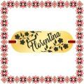 Martisor Bratara Inox Placuta Aurie Nume Florentina