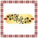 Martisor Bratara Inox Placuta Aurie Nume Flori