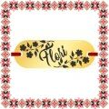Martisor Bratara Inox Placuta Aurie Nume Flori