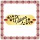 Martisor Bratara Inox Placuta Aurie Nume Fabiana