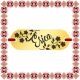 Martisor Bratara Inox Placuta Aurie Nume Erica