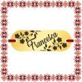 Martisor Bratara Inox Placuta Aurie Nume Francesca