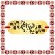 Martisor Bratara Inox Placuta Aurie Nume Elisa