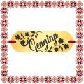 Martisor Bratara Inox Placuta Aurie Nume Geanina