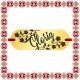 Martisor Bratara Inox Placuta Aurie Nume Gloria