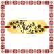 Martisor Bratara Inox Placuta Aurie Nume Ilinca