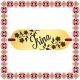 Martisor Bratara Inox Placuta Aurie Nume Irina
