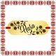 Martisor Bratara Inox Placuta Aurie Nume Hara