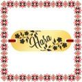 Martisor Bratara Inox Placuta Aurie Nume Hara