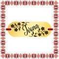 Martisor Bratara Inox Placuta Aurie Nume Ivona